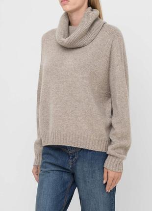 Бежевый свитер свитер с воротником кашемировый свитер emotions massimo dutti бежевый шерстирующий свитер тёплый свитер