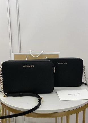 Сумка сумочка  michael kors оригінал crossbody сіро-чорна1 фото