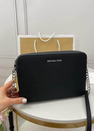 Сумка сумочка  michael kors оригінал crossbody сіро-чорна4 фото