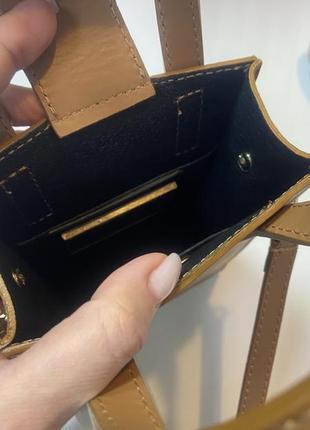 Качественная стильная сумочка из натуральной итальянской кожи5 фото