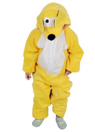 Детский карнавальный костюм собачка spring around желтый l 018714 фото