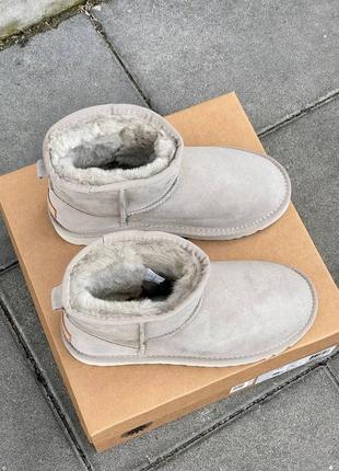 Угги угги угги угги ugg Uma classic mini light grey