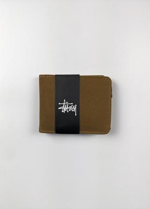 Коричневий гаманець stussy, гаманець стуссі, гаманець стусі3 фото