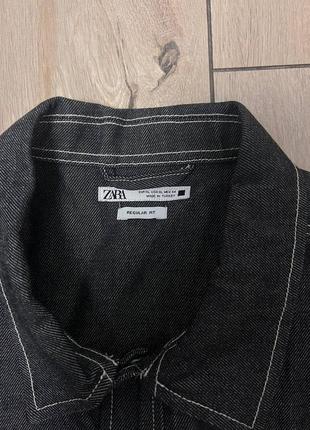 Чоловіча джинсова куртка кофта сорочка zara xl4 фото