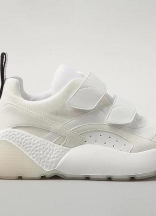 Кроссовки женские stella mccartney silk, белые (стелла маккартни эклипс, кросівки)