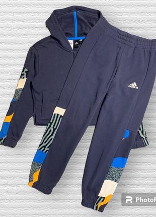 Adidas спортивный костюм трёх-нить оригинал для девочки.2 фото