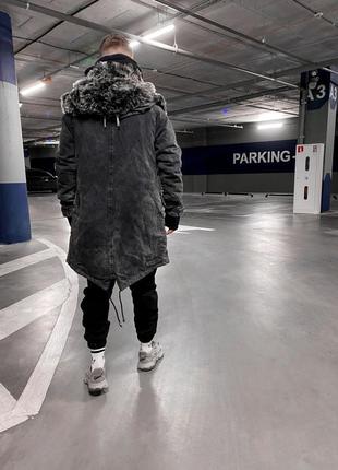 Куртка парка черная