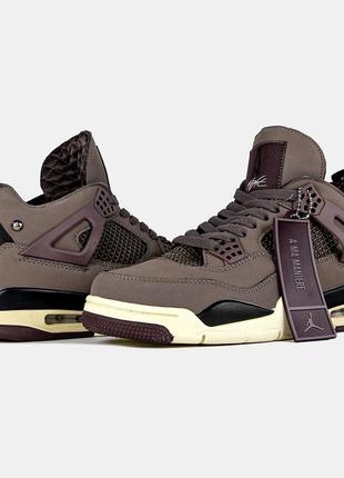 Мужские кроссовки a ma maniere x air jordan 4 violet ore5 фото