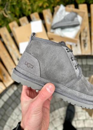 Уггі угги уги угі чоловічі ugg neumel grey suede4 фото