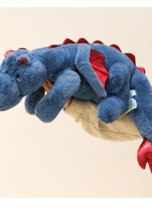 М'яка іграшка дракон символ року 2024 /70см/ іграшка-подушка обіймашка/дракоша/дракончик/антистрес /синій/