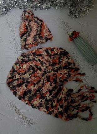Жіночий комплект шапка та шарф англія 🌨️10 фото