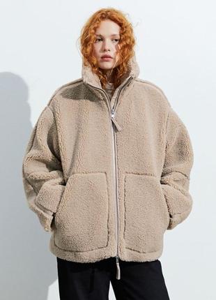 Куртка курточка флисовая жакет флисовый тедди кофта спортивная h&amp;m hm оригинал ✅ xs s m l xl xxl
