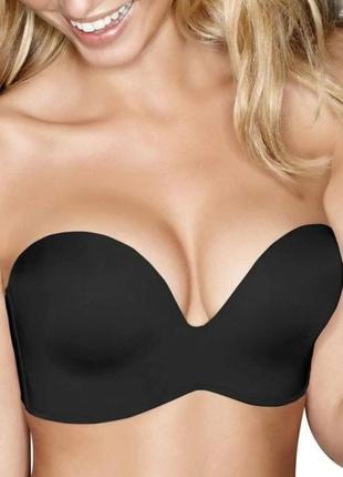 Шикарный бюстгальтер бандо push-up без бретелей ultimate strapless wonderbra 85i1 фото