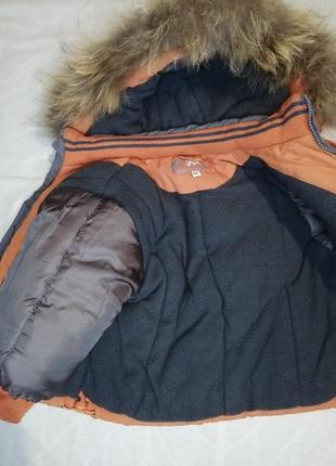 Зимний детский набор куртка+полукомбинезон+перчатки б/в р. 927 фото