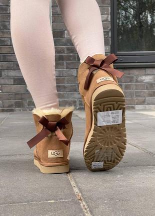 Угги угги угги gg mini bailey bow ii chestnut9 фото