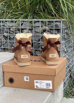 Уггі угги уги угі ugg mini bailey bow ii chestnut