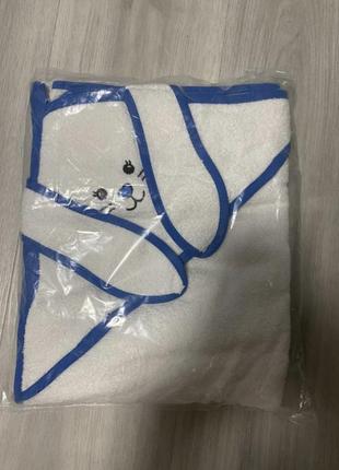Новое полотенце уголок с капюшоном