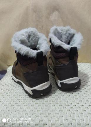 Кожаные термо водонепроницаемые ботинки merrell waterproof 200gram insulation4 фото