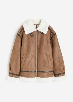 Дубленка дубленка h&m hm оригинал ✅ xs s m l xl xxl