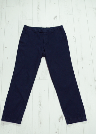 Hugo boss шерстяные темно синие брюк оригинальные брендовые классические