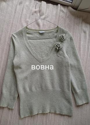 Милий вовняний джемпер м"ятний