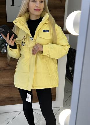 Куртка парка желтая