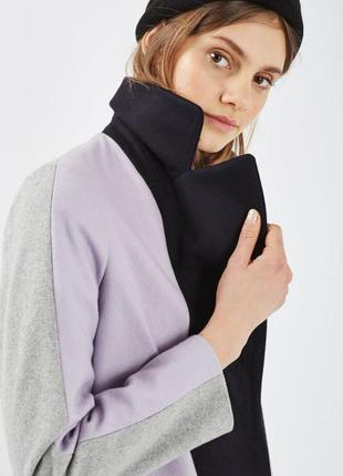 Оригінальне жіноче шерстяне пальто міді5 фото