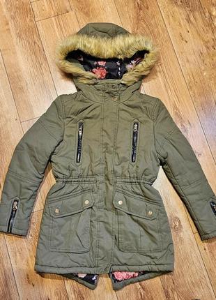 Куртка парка демисезонная осень весна теплая