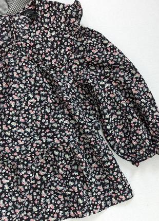 Блуза в квітковий принт з великим трендовим коміром new look3 фото
