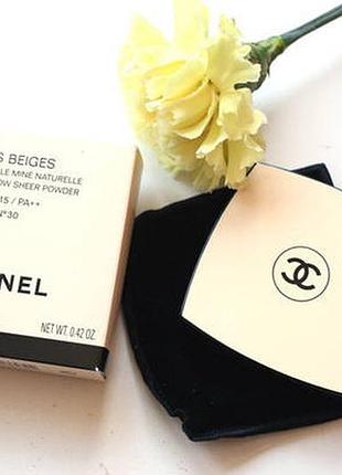 Компактная пудра chanel les beiges healthy glow sheer powder spf15/pa++