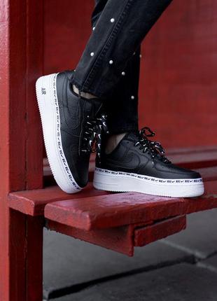 Кросівки nike air force 1 se premium black white кроссовки