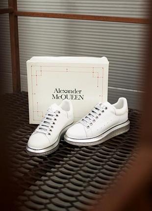 Кросівки alexander mcqueen white/silver 2.0 кроссовки