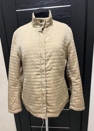 Куртка стеганая демисезонная утепленная флисом