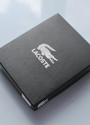 Чорний ремінь і гаманець lacoste чорний подарунковий набір на подарунок4 фото