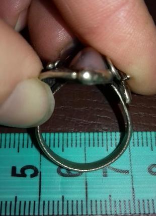 Авторское кольцо мельхиор скань филигрань зерн натуральный камень агат4 фото