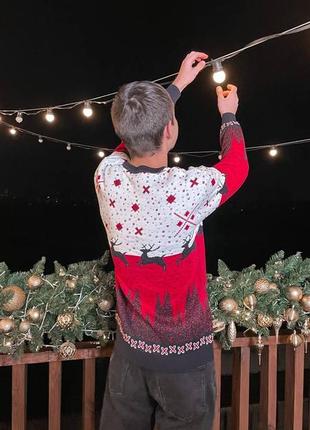 Хит ❗️ новогодний свитер с оленями ❄️4 фото
