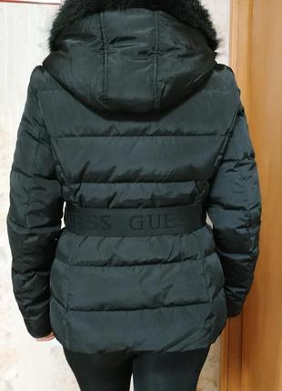 Брендовый женский зимний пуховик куртка guess, оригинал!