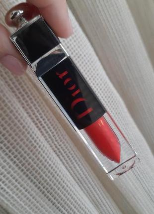 Лаковый тінт для губ dior addict lacquer plump # 758