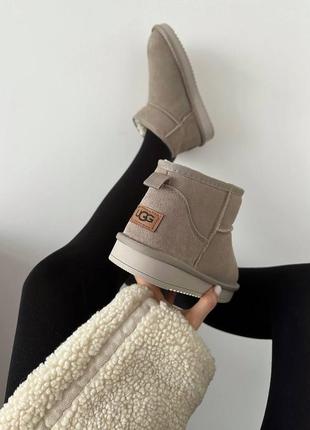 Женские ugg ultra mini latte suede 💜9 фото