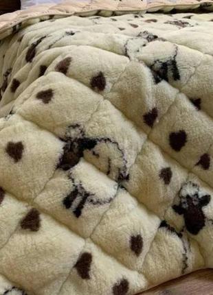 Полуторна ковдра хутряна ода лист 155х210