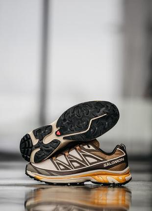 Мужские кроссовки salomon xt-6 expanse beige brown