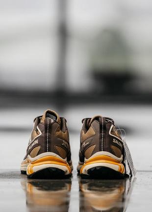 Мужские кроссовки salomon xt-6 expanse beige brown5 фото