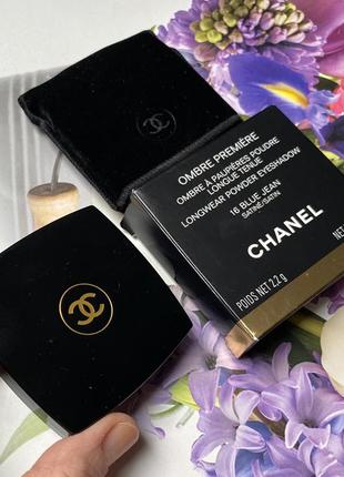 Chanel ombre premiere longwear powder eyeshadow тон 16 blue jean (оригінал)3 фото