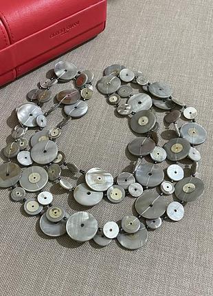 1806/65 бусы винтаж перламутр