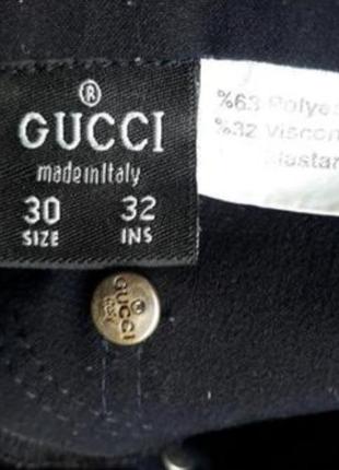 Оригинальные натуральные хлопковые стрейчевые джинсы брюки gucci размер 30 высокая посадка10 фото
