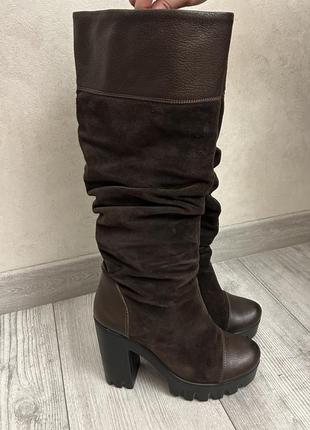 Чоботи натуральна замша