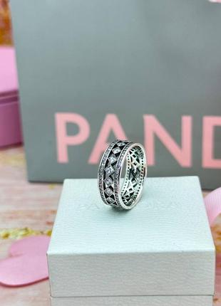 Серебряная кольца pandora «вечное очарование»5 фото