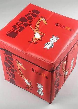 Коробка-органайзер kp30 ш 30*д 30*в 30  см. колір червоний для зберігання одягу, взуття чи невеликих предметів