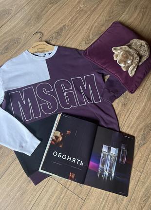 Свитшот sweatshirt msgm унисекс оригинал milano milano1 фото