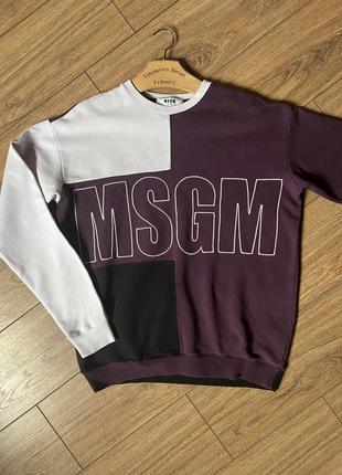 Свитшот sweatshirt msgm унисекс оригинал milano milano8 фото